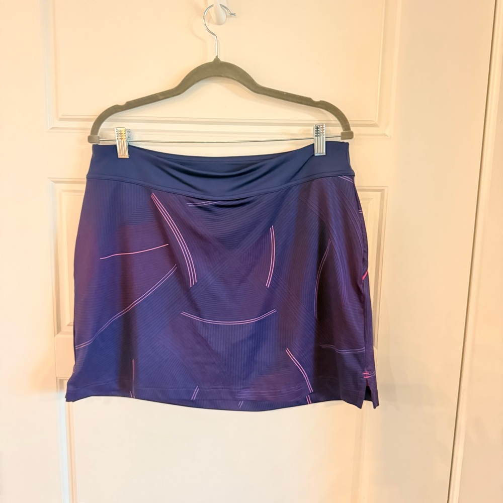 Under Armour LG Loose Purple and Pink Mini athletic tennis Skirt size Large